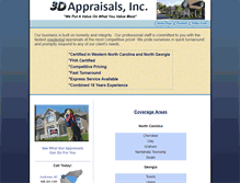 Tablet Screenshot of 3dappraisals.com